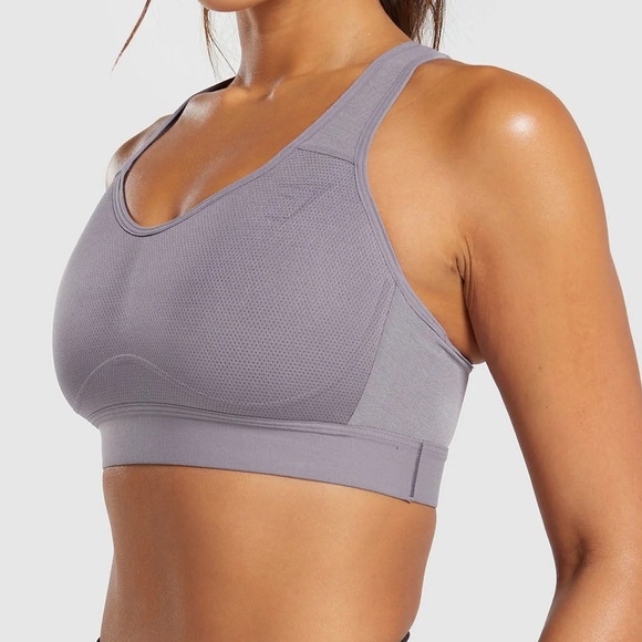 Gymshark Lightweight High Support Sports Bra - Fog Purple - Extra Large - Picture 2 of 3